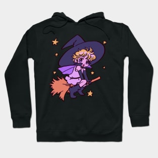 I draw chibi vanilla riding on a broom with stars / sugar sugar rune Hoodie